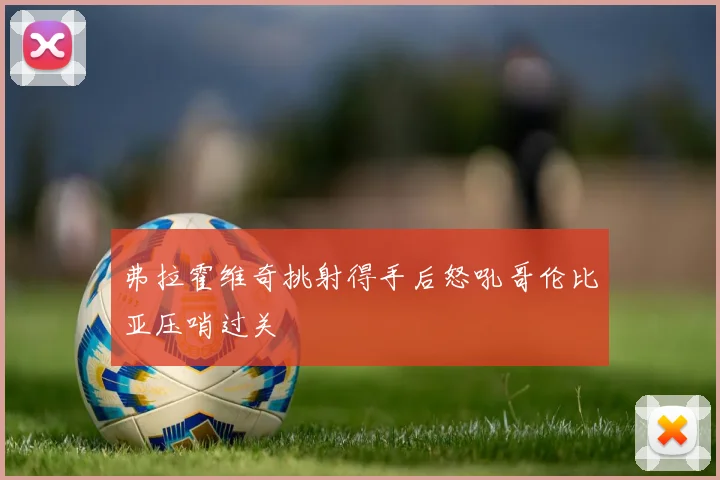 弗拉霍维奇挑射得手后怒吼哥伦比亚压哨过关