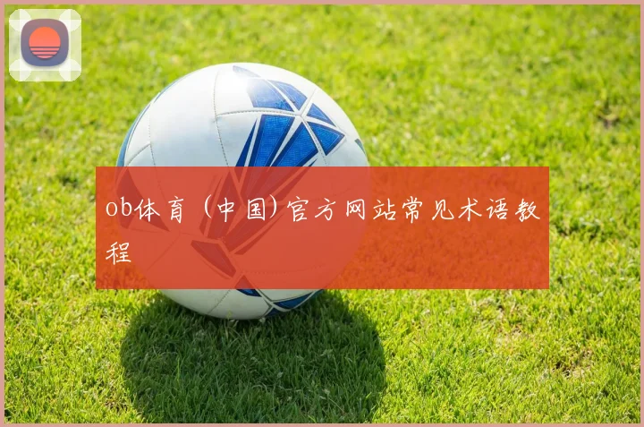 ob体育 (中国)官方网站常见术语教程